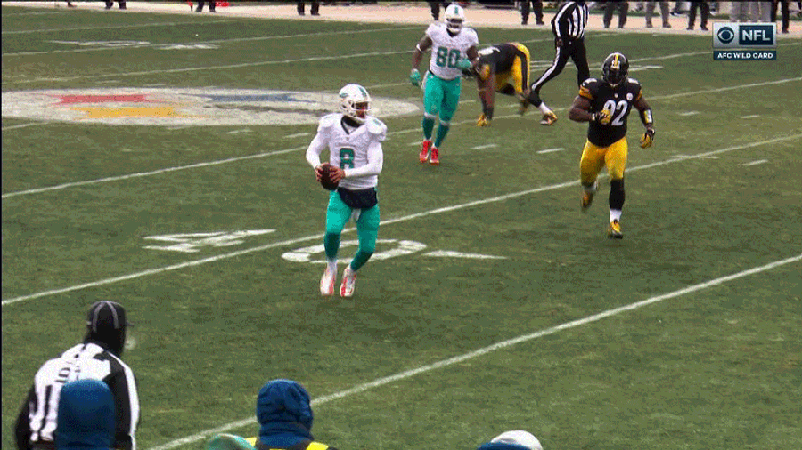 Matt Moore Knocked Out Of Game Briefly By Bud Dupree Hit