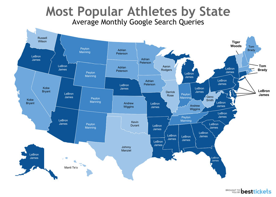 Which Athlete Is Your State Most Obsessed With?