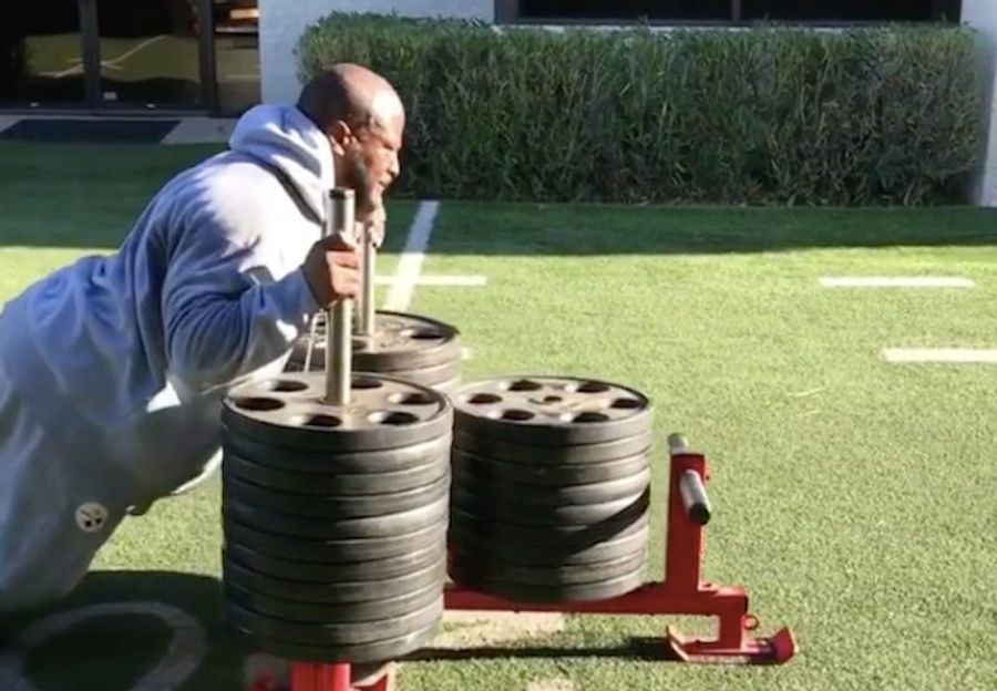 James Harrison Continues To Work Out In Ways No One Else Should Try
