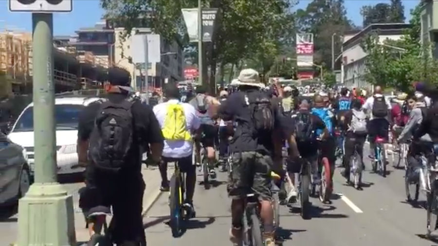 Marshawn Lynch Goes On Delightful Bike Ride, Invites A Few Hundred Friends