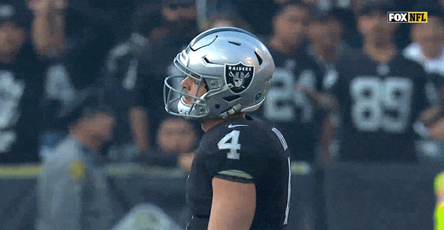 Derek Carr Either Forgot It Was Fourth Down Or Just Gave Up