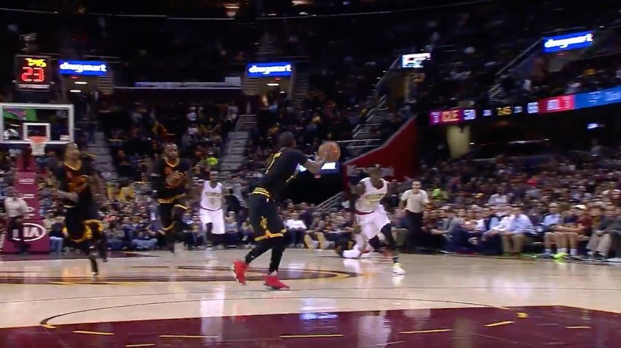 Kyrie Irving Pulls Off Very Cool Between-The-Legs Assist