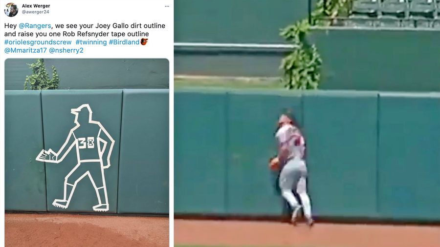 We have more baseball crime-scene clowning