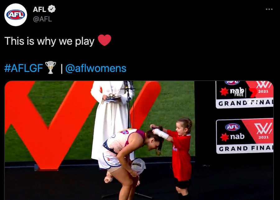Lightning strike can’t keep women’s Aussie Rules Football star from glory