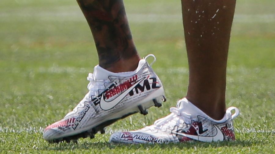 Odell Beckham Jr. Takes A Shot At The Media With His Cleats