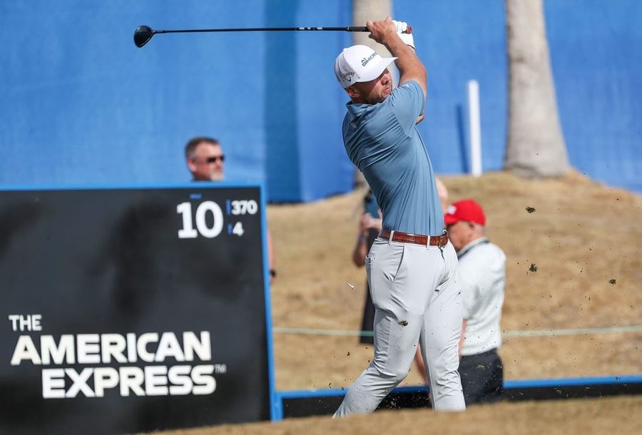 Sam Burns posts 61, vaults into lead at American Express