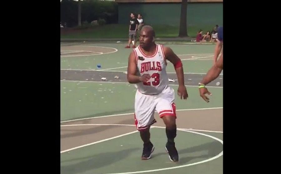 Man Plays Pick-Up Game In Full Michael Jordan Uniform