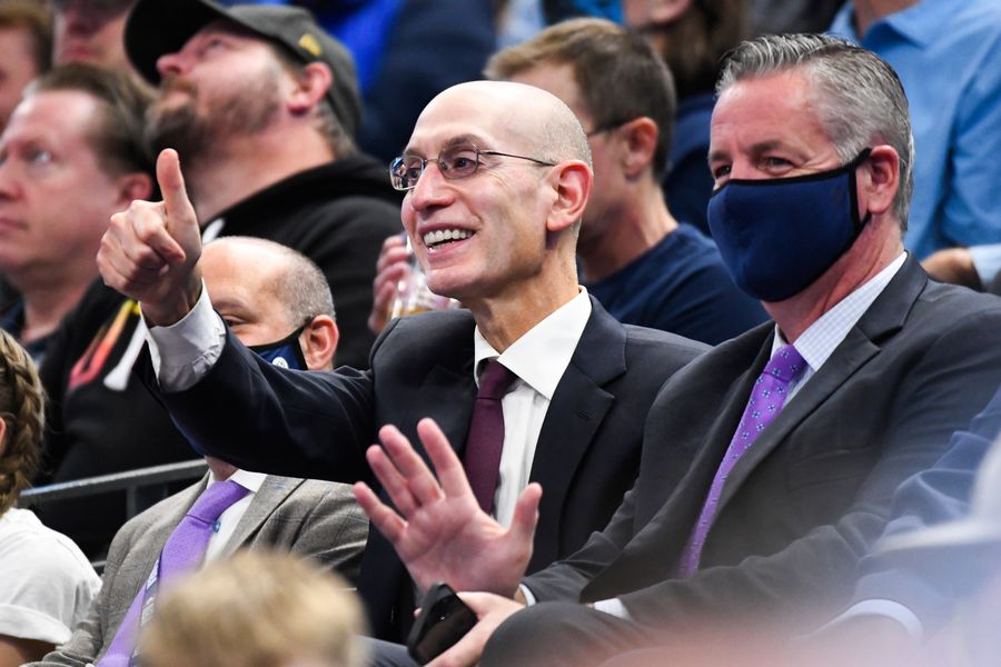 Adam Silver doing his best Vince McMahon impression in NBA’s new deal with UAE