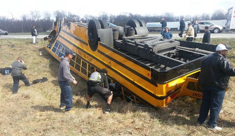 High School Basketball Team&#39;s Bus Flips Over On The Way To State Championship Semifinal [UPDATES]