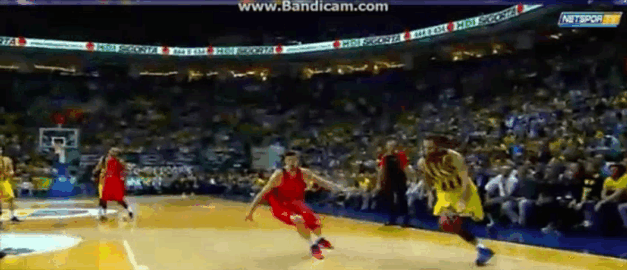 Luigi Datome Dunks Ball Straight Into The Side Of The Backboard