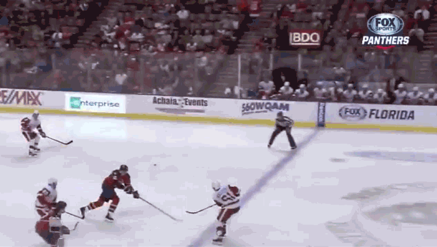 Hockey Fan Eats It Down The Stairs