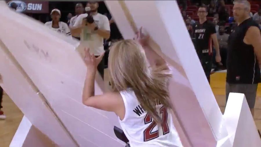 Heat Fan Nearly Flattened By Falling Door After Winning Promotion