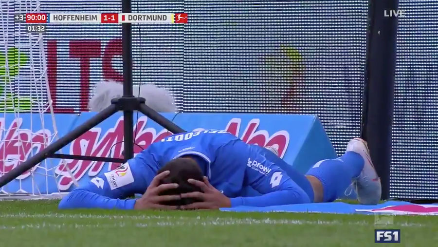 Hoffenheim Striker Misses Open-Net Game-Winner