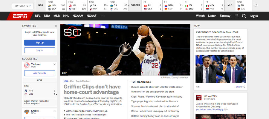 Whoa, New ESPN.com