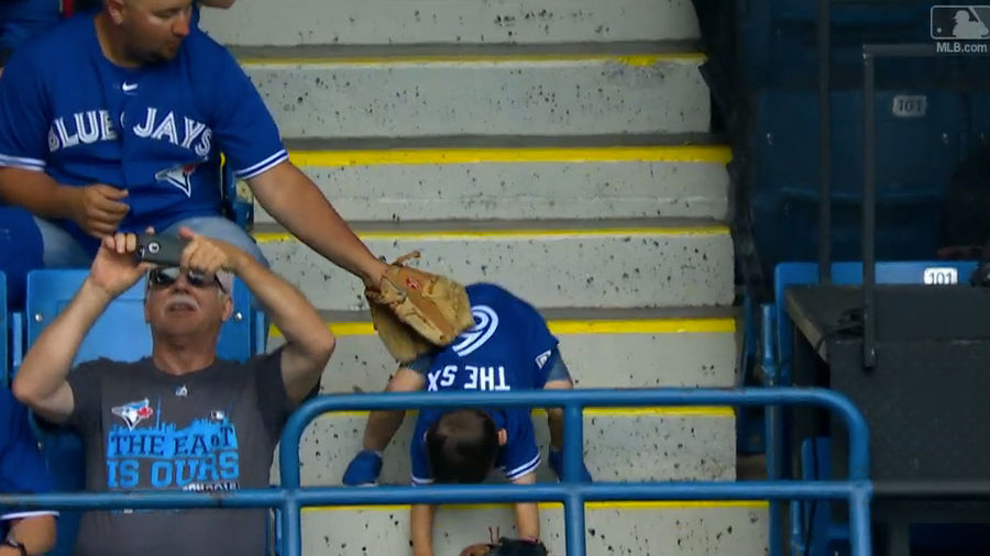 Small Canadian Man Commits Ruthless Self-Ownage At Blue Jays Game
