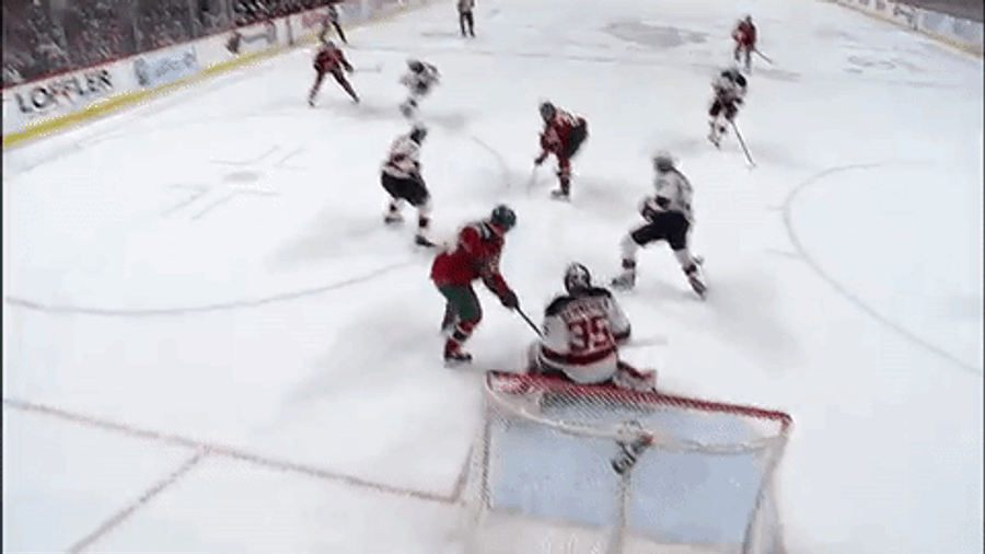 Jared Spurgeon Catches, Shoots Puck In Midair For Fantastic Goal