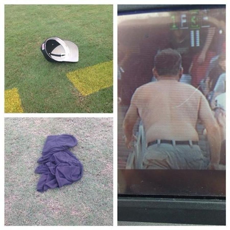 Exasperated Vanderbilt Fan Throws Shirt And Hat Onto Field During Game