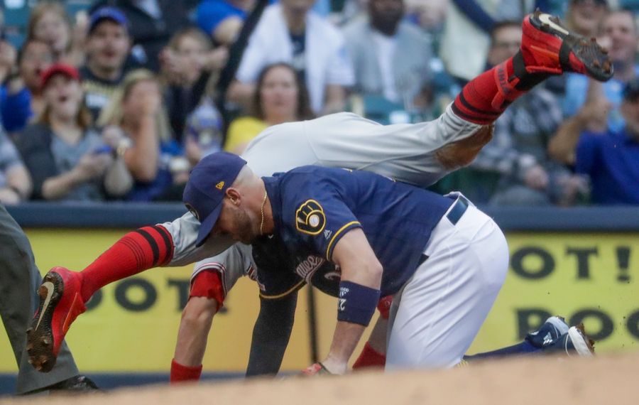 Reds' Jesse Winker Goes Ass Over Teakettle To Turn A Double Into A Triple