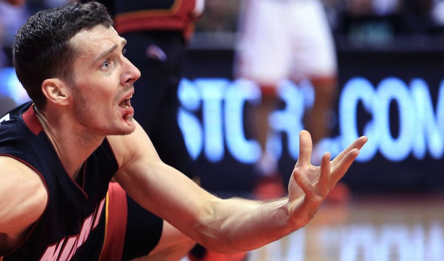 Goran Dragic Just Can't Stop Getting His Face Busted