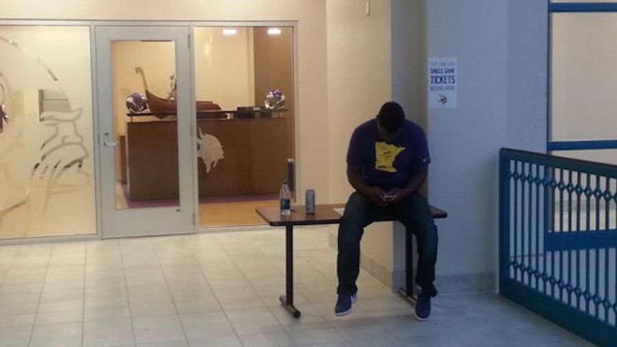 This Was The Line To Buy Vikings Tickets