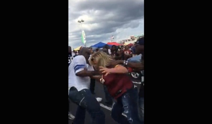 Cowboys Fan Attacks Women During Parking Lot Brawl