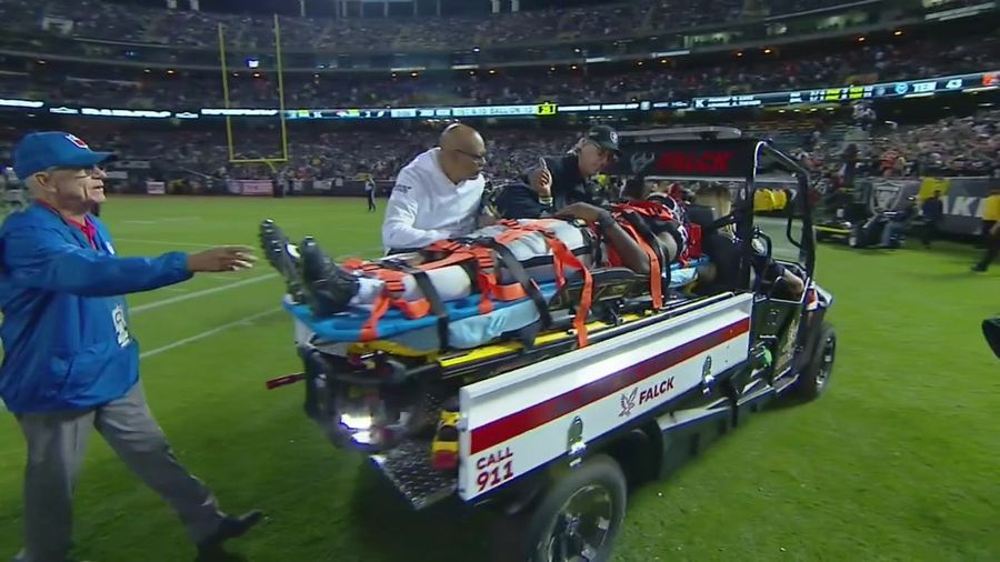 Raiders&#39; Gareon Conley Carted Off With Apparent Head Injury After Scary Collision With Teammate [Updates]