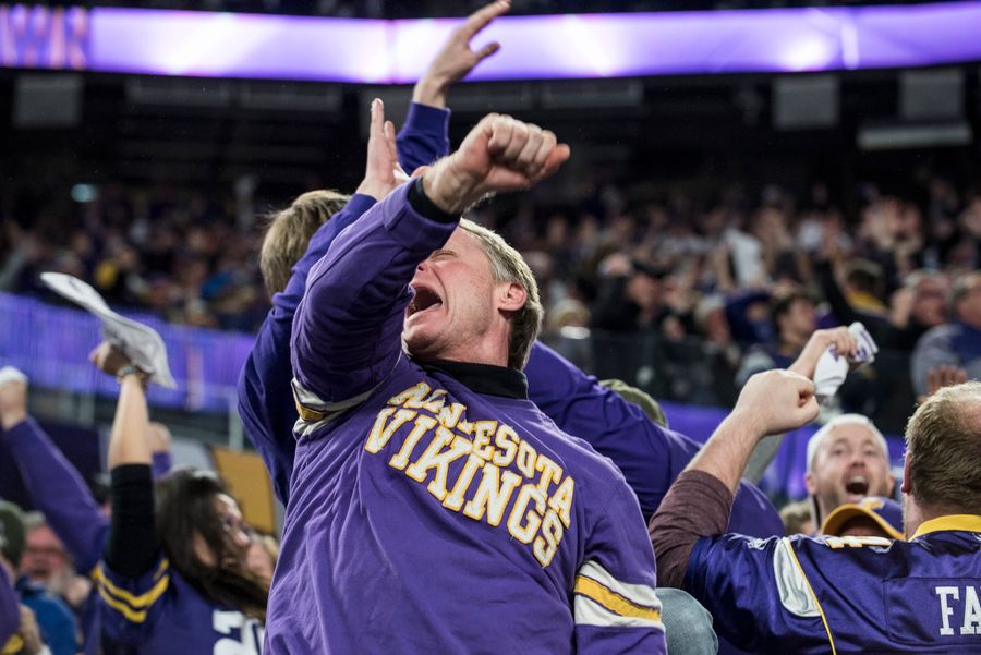 Watch Vikings Fans Lose Their Minds Over Stefon Diggs&#39;s Touchdown