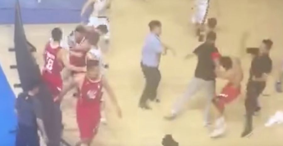 Chinese Basketball Playoff Game Cut Short By Massive Brawl
