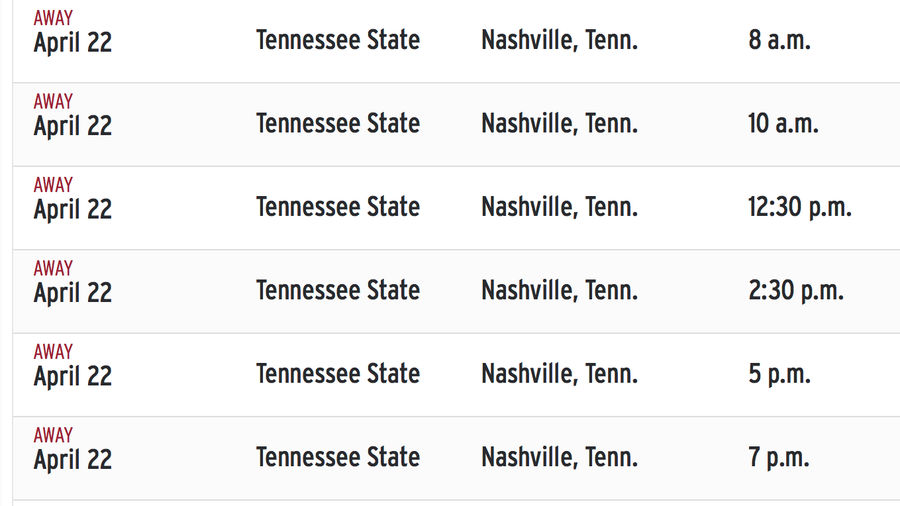 Arkansas Women&#39;s Tennis Team Schedules Six Matches In One Day Against Cupcake Opponent To Earn Tournament Eligibility [Update]