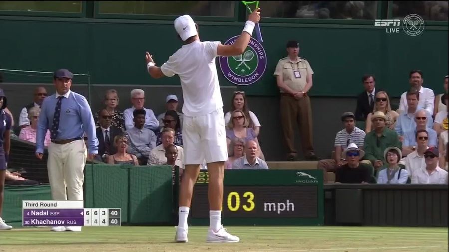 Poor Bastard Whiffs On Rafael Nadal&#39;s Second Serve 