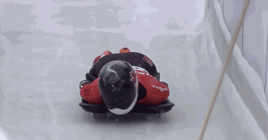 Skeleton Slider Nails Broom Left On Track During Run