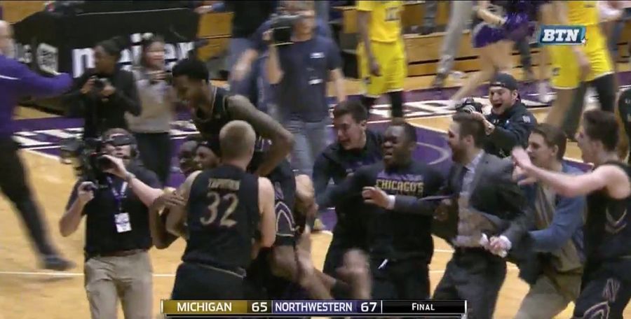 Northwestern Beats Michigan On Length Of The Court Pass, Buzzer-Beater