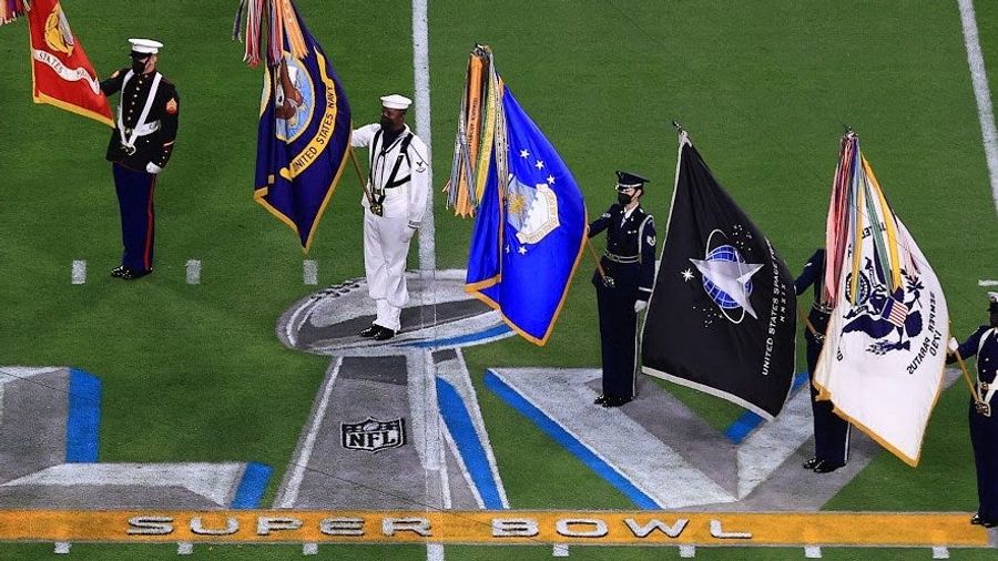 Yes, that was a Space Force flag