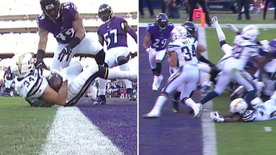Refs Cost Chargers And Ravens Touchdowns On Consecutive Plays