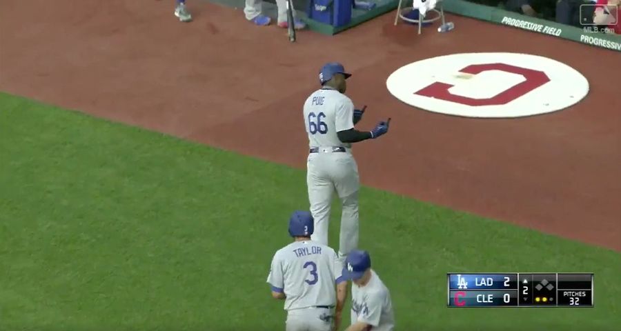 Yasiel Puig Shows Flipping Skills Easily Transfer From Bats To Birds 