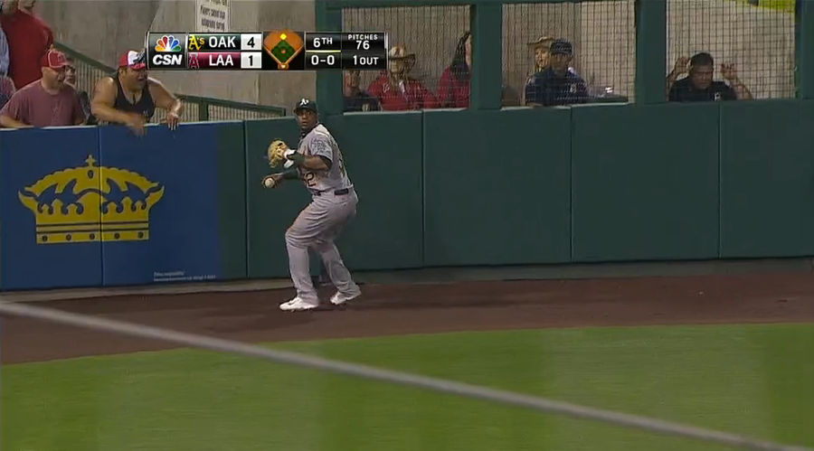 Yoenis Cespedes Made Another Awesome Throw To Get A Baserunner Out