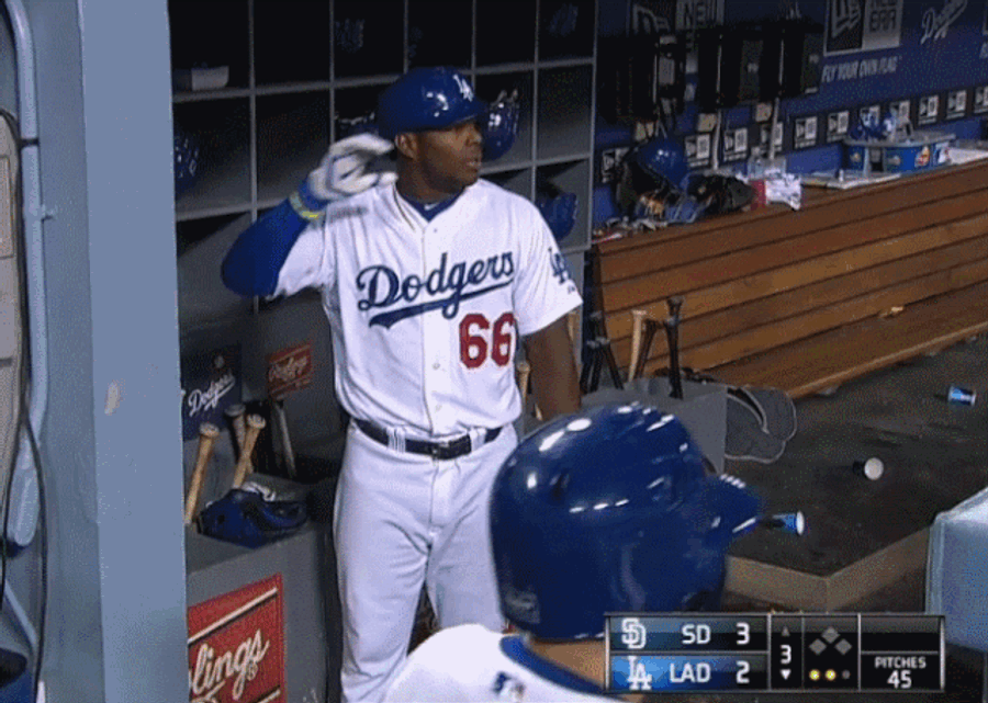 Yasiel Puig Has Crazy Reflexes