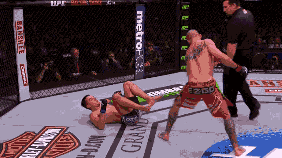 Donald Cerrone Literally Kicks Myles Jury's Ass