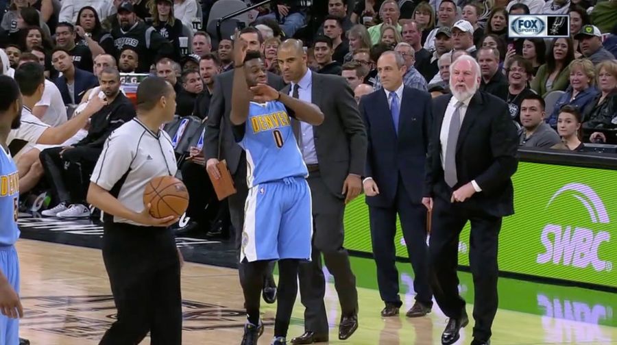 Emmanuel Mudiay Helped Gregg Popovich With His Ejection