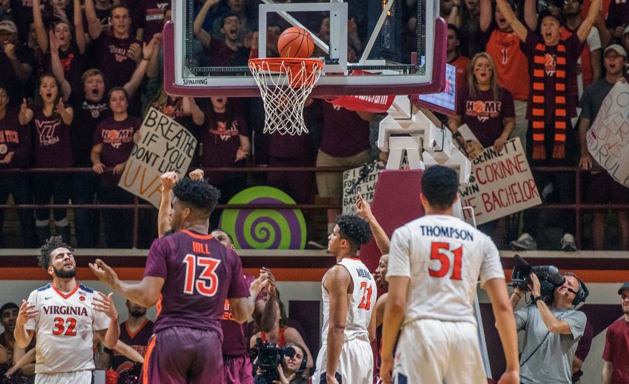 Virginia Tech Upsets Virginia With A Little Help From Gravity
