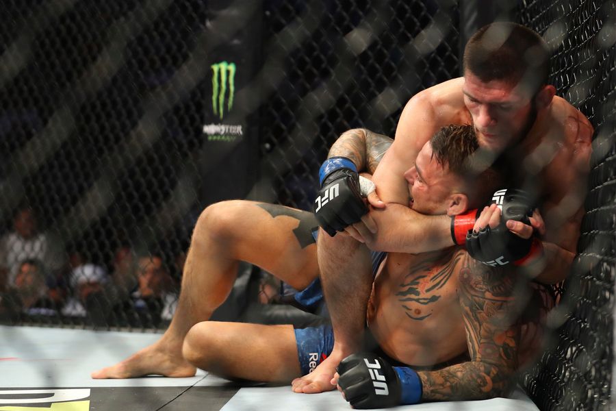 Khabib Nurmagomedov Remains Terrifyingly Good, Submits Dustin Poirier To Unify Lightweight Championship