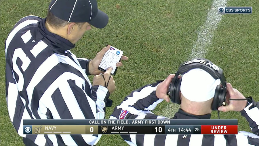 Officials At Army-Navy Needed 8 Minutes To Review A 2-Yard Run