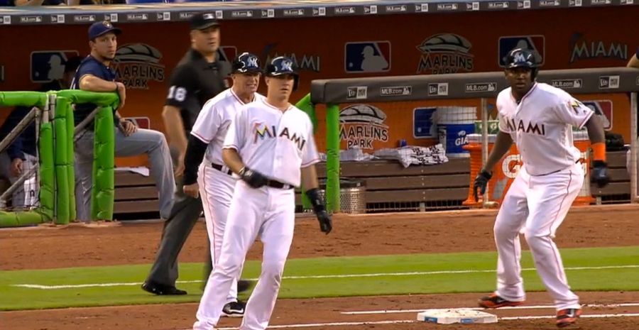 J.T. Realmuto Got A Dinger Called Off For Passing Marcell Ozuna On The Basepath