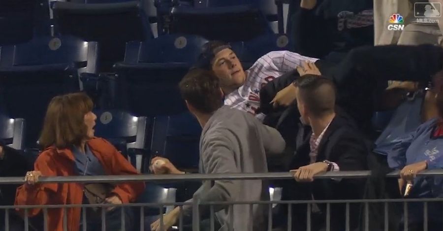 Phillies Fan Makes Diving Catch, Gives Charming Interview
