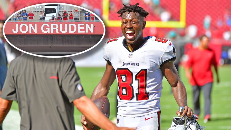 Bucs remove Gruden from Ring of Honor, yet leave Antonio Brown in Ring of Huddle