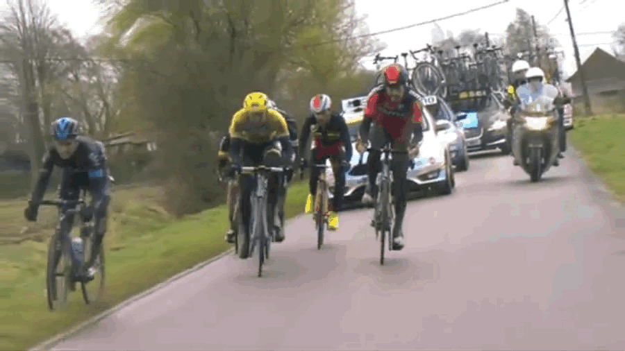 Cyclist Eats It
