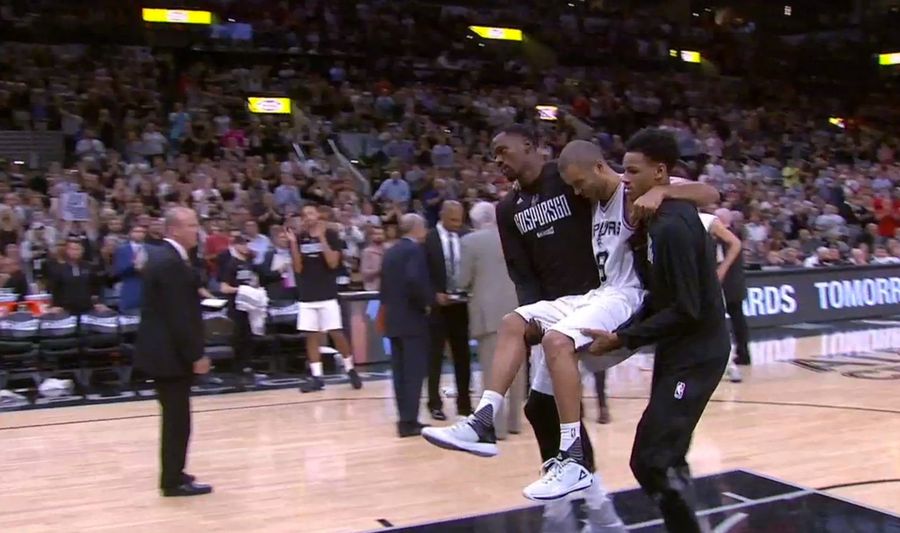 Tony Parker Carried Off The Court After Nasty-Looking Knee Injury [Update: He&#39;s Done For The Playoffs]