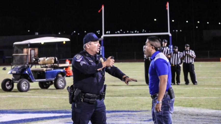 High School Football Brawl Broken Up By Cops With Pepper Spray