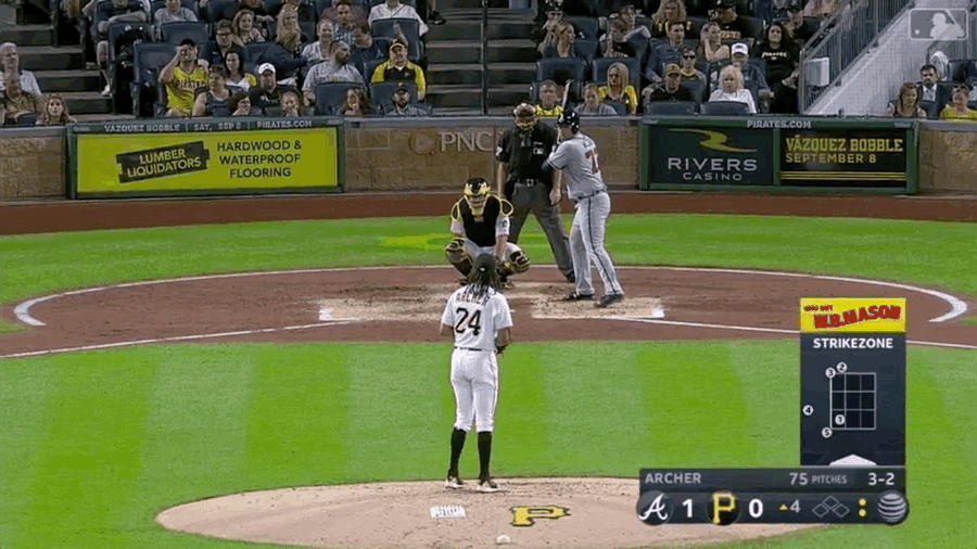 Braves Rookie Ropes First Career Base Hit To Right Field, Wait, Oh No!