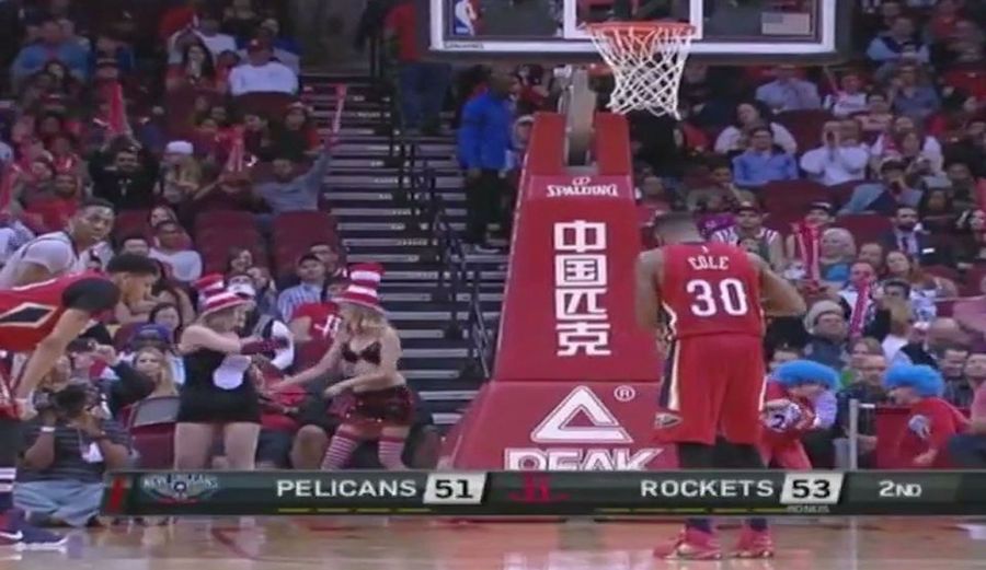 Some Top Notch Free Throw Distractors Worked The Rockets Game Tonight